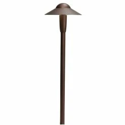 Promo ✔️ Kichler Lighting Dome 4W 1-Light LED Path Light in Textured Architectural Bronze 🔥