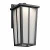 Best Sale 🌟 Kichler Lighting Amber Valley 17W 1-Light LED Outdoor Wall Sconce in Textured Black ❤️ -Kichler Lighting shop Query 1399