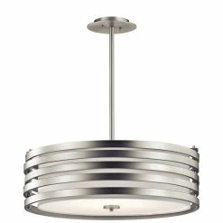 Flash Sale ⌛ Kichler Lighting Roswell 100W 4-Light Incandescent Pendant in Brushed Nickel 😍