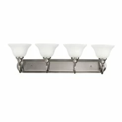 Hot Sale 😍 Kichler Lighting Stafford 4-Light Bath Light in Antique Pewter 🔔