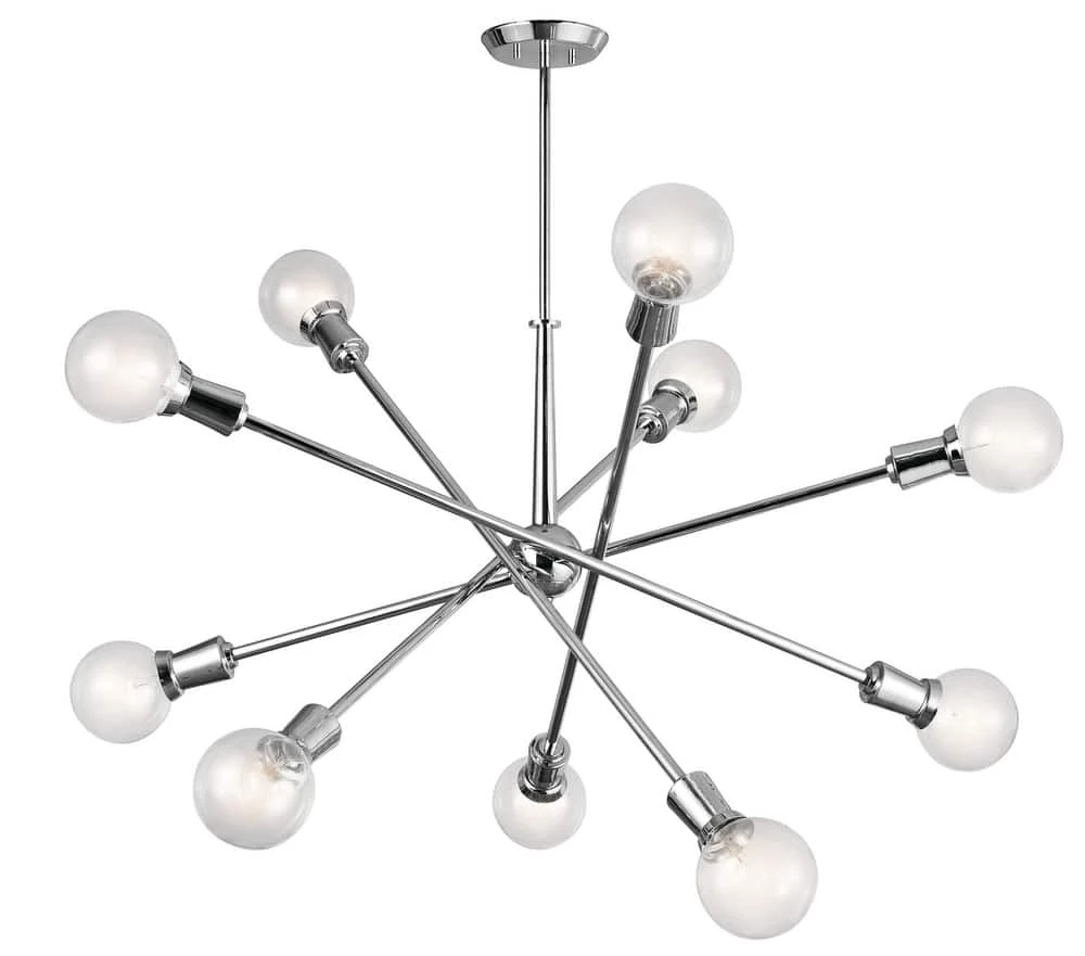 Buy 🔔 Kichler Lighting Armstrong™ 100W 10-Light Chandelier in Polished Chrome 🥰 3 Buy 🔔 Kichler Lighting Armstrong™ 100W 10-Light Chandelier in Polished Chrome 🥰