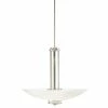 Best Sale 🤩 Kichler Lighting Hendrik 59-3/4 in. 100 W 3-Light Medium Inverted Pendant in Brushed Nickel 😀 -Kichler Lighting shop Query 1441