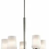 Brand new 😍 Kichler Lighting Aubrey 100W 5-Light Medium Incandescent Chandelier in Brushed Nickel 🔥 -Kichler Lighting shop Query 1443
