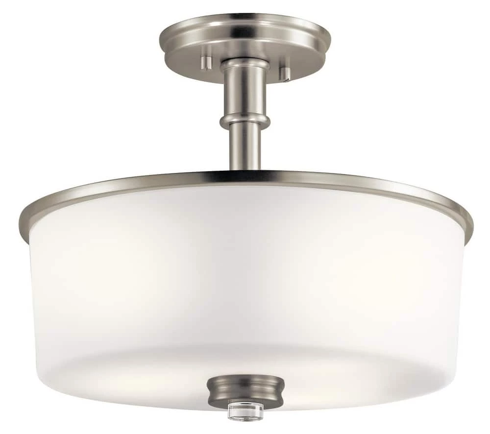 Deals ๐ Kichler Lighting Joelson 3-Light Semi Flush Ceiling Light in Brushed Nickel โค๏ธ 3 Deals ๐ Kichler Lighting Joelson 3-Light Semi Flush Ceiling Light in Brushed Nickel โค๏ธ