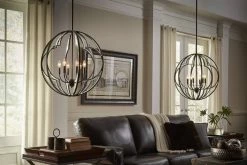 Flash Sale ❤️ Kichler Lighting Montavello 360W 6-Light Candelabra E-12 Incandescent Chandelier in Olde Bronze 🤩 -Kichler Lighting shop Query 1458
