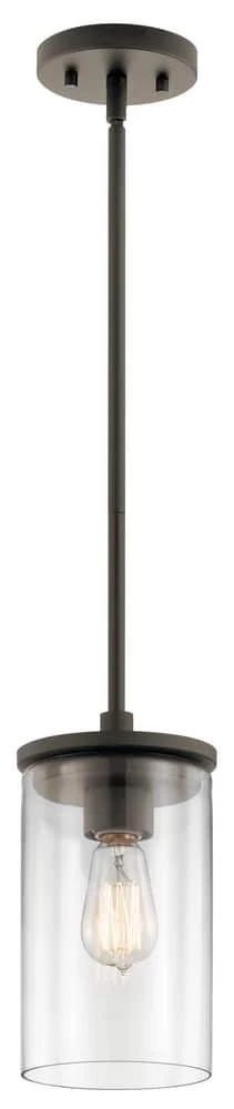 Flash Sale ⌛ Kichler Lighting Crosby 60W 1-Light Mini Pendant in Olde Bronze 🧨