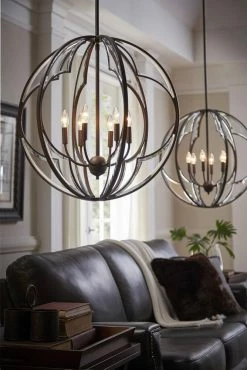 Flash Sale ❤️ Kichler Lighting Montavello 360W 6-Light Candelabra E-12 Incandescent Chandelier in Olde Bronze 🤩 -Kichler Lighting shop Query 1460