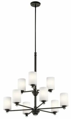 Best Pirce 🌟 Kichler Lighting Joelson 100W 9-Light Incandescent Chandelier in Olde Bronze 🔔