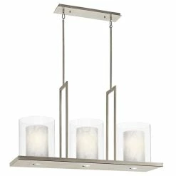 Best deal 🛒 Kichler Lighting Triad 50W 3-Light Medium Chandelier in Classic Pewter 🤩