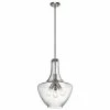 Best deal ⭐ Kichler Lighting Everly 22-3/4 in. 3-Light Pendant in Brushed Nickel 😍