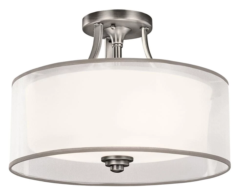 Cheapest π Kichler Lighting Lacey 75 W 3-Light Medium Semi-Flush Mount Ceiling Fixture in Antique Pewter β¨ 3 Cheapest π Kichler Lighting Lacey 75 W 3-Light Medium Semi-Flush Mount Ceiling Fixture in Antique Pewter β¨