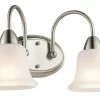 Best Sale 🛒 Kichler Lighting Nicholson 10 in. 100W 2-Light Medium Bracket in Brushed Nickel 😉 -Kichler Lighting shop Query 1499