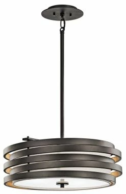 Best Pirce 🧨 Kichler Lighting Roswell 100W 3-Light Pendant in Olde Bronze 🔥