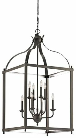 Best reviews of ⌛ Kichler Lighting Larkin™ 60W 8-Light Foyer Pendant in Olde Bronze 💯