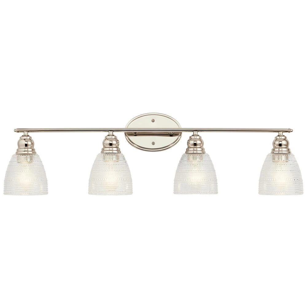 Hot Sale ✔️ Kichler Lighting Karmarie™ 75W 4-Light Medium E-26 Incandescent Vanity Fixture in Polished Nickel 😀 4 Hot Sale ✔️ Kichler Lighting Karmarie™ 75W 4-Light Medium E-26 Incandescent Vanity Fixture in Polished Nickel 😀 - Image 2