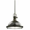 Best Pirce 🥰 Kichler Lighting Hatteras Bay 11-1/2 in. 150W 1-Light Medium Pendant in Olde Bronze 💯