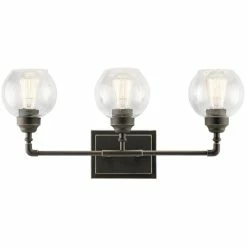 Coupon ❤️ Kichler Lighting Niles 60W 3-Light Bath Light in Olde Bronze 😉