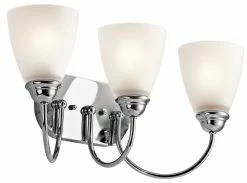 Cheapest 🎁 Kichler Lighting Jolie 3-Light Bath Light in Polished Chrome 👏