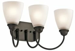Buy 🎁 Kichler Lighting Jolie 3-Light Bath Light in Olde Bronze ⌛