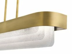 Wholesale 🌟 Kichler Lighting Serene 32W 2-Light LED Linear Chandelier in Natural Brass ✨ -Kichler Lighting shop Query 1525