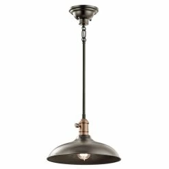 Flash Sale 😉 Kichler Lighting Cobson 1-Light Pendant in Olde Bronze ✨