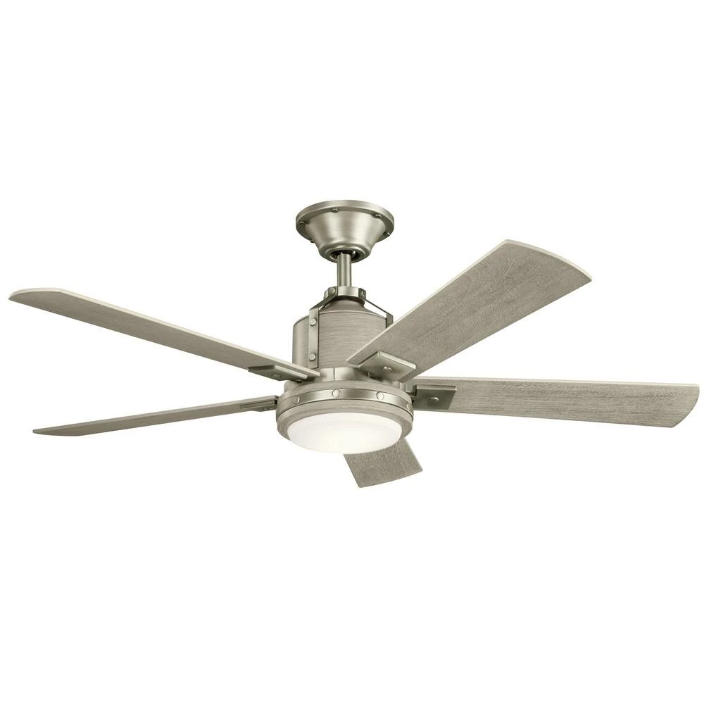 New π Kichler Lighting Colerne 52 x 17 in. 70W 5-Blade 1-Light Ceiling Fan in Brushed Nickel π 3 New π Kichler Lighting Colerne 52 x 17 in. 70W 5-Blade 1-Light Ceiling Fan in Brushed Nickel π