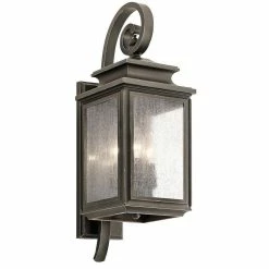 Best deal ⌛ Kichler Lighting Wiscombe Park 3-Light Wall Mount Sconce in Olde Bronze 👏