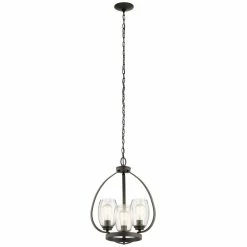 Best Sale π Kichler Lighting Tuscany 75W 3-Light Medium E-26 Incandescent Chandelier in Olde Bronze π