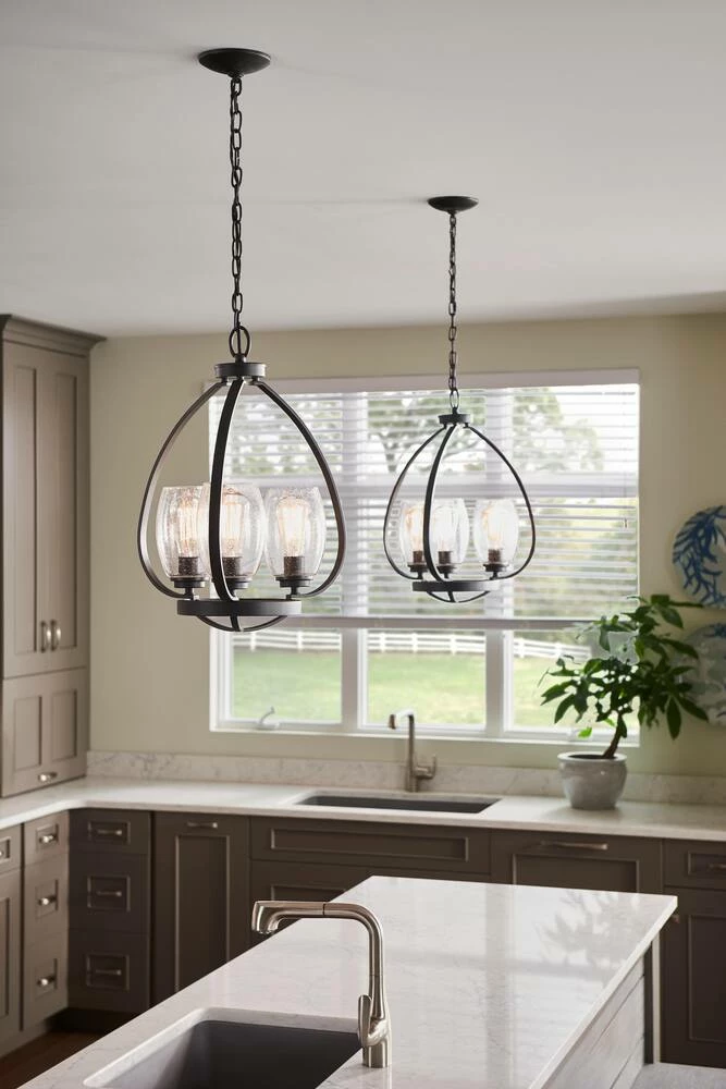 Best Sale π Kichler Lighting Tuscany 75W 3-Light Medium E-26 Incandescent Chandelier in Olde Bronze π 4 Best Sale π Kichler Lighting Tuscany 75W 3-Light Medium E-26 Incandescent Chandelier in Olde Bronze π - Image 2