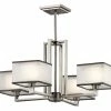 Discount ✨ Kichler Lighting Kailey 60W 4-Light Chandelier in Brushed Nickel 🔔 -Kichler Lighting shop Query 1553