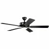 Wholesale 😉 Kichler Lighting Basics Pro Designer 52 in. 5 Blade Indoor Ceiling Fan in Satin Black 🔔
