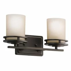 Wholesale 🔔 Kichler Lighting Hendrik 6-1/2 in. 100 W 2-Light Medium Bracket in Olde Bronze 😀