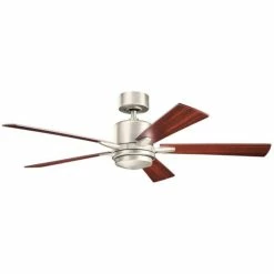 Best Pirce 😉 Kichler Lighting Lucian™ 17W 5-Blade Ceiling Fan with 52 in. Blade Span in Brushed Nickel 🎉