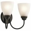 Flash Sale 🔔 Kichler Lighting Jolie 2-Light Bath Light in Olde Bronze 😍