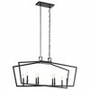 Best Sale 🥰 Kichler Lighting Abbotswell™ 60W 8-Light Candelabra E-12 Incandescent Chandelier in Black 🔔 -Kichler Lighting shop Query 1591