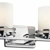 Brand new 🌟 Kichler Lighting Hendrik 6-1/2 in. 100W 2-Light Medium Bracket in Polished Chrome 🤩 -Kichler Lighting shop Query 1621