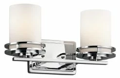 Brand new 🌟 Kichler Lighting Hendrik 6-1/2 in. 100W 2-Light Medium Bracket in Polished Chrome 🤩