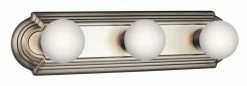 Top 10 🤩 Kichler Lighting 60W 3-Light Bath Vanity Fixture in Brushed Nickel ✨ -Kichler Lighting shop Query 163