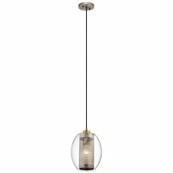 Wholesale 😀 Kichler Lighting Asher 75W 1-Light Medium E-26 Incandescent Mini-Pendant in Antique Pewter 😀