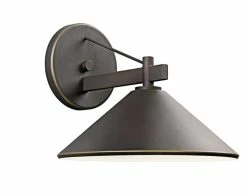 Budget 👏 Kichler Lighting Ripley 12 in. 60 W 1-Light Medium Sconce in Olde Bronze ✔️
