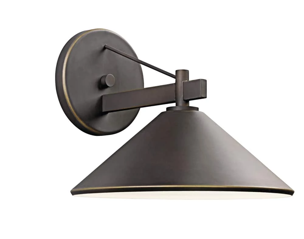 Budget π Kichler Lighting Ripley 12 in. 60 W 1-Light Medium Sconce in Olde Bronze βοΈ 3 Budget π Kichler Lighting Ripley 12 in. 60 W 1-Light Medium Sconce in Olde Bronze βοΈ