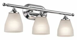 Cheap 🛒 Kichler Lighting Ansonia 3-Light Bath Light in Polished Chrome 👏