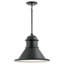 Top 10 🥰 Kichler Lighting Northland™ 150W 1-Light Medium E-26 Incandescent Outdoor Pendant in Black 🌟