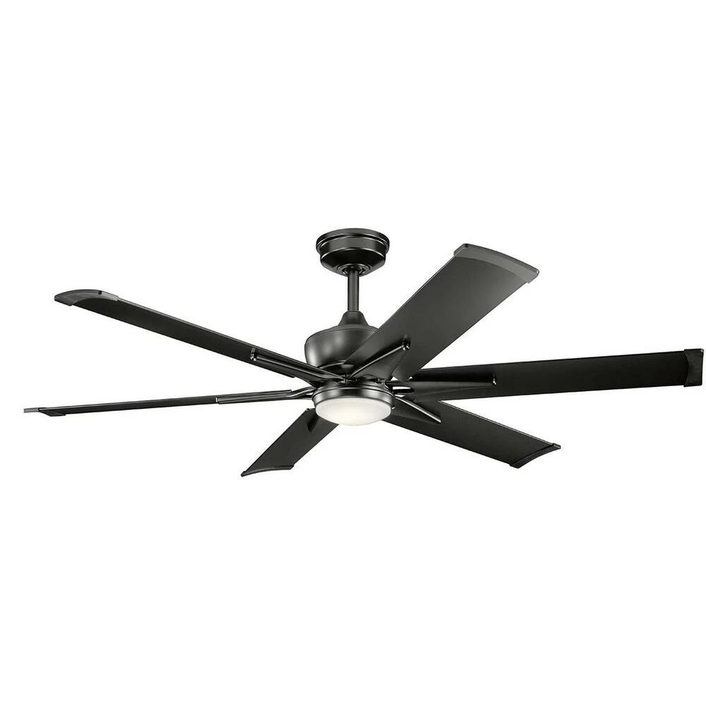 Deals 🤩 Kichler Lighting Szeplo Patio 31W 6-Blade LED Ceiling Fan with 60 in. Blade Span in Satin Black ✔️ 3 Deals 🤩 Kichler Lighting Szeplo Patio 31W 6-Blade LED Ceiling Fan with 60 in. Blade Span in Satin Black ✔️