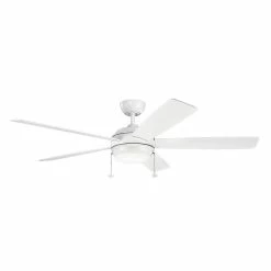 Wholesale 😀 Kichler Lighting Starkk™ 60 in. 5 Blade Indoor Ceiling Fan in Matte White 🎉