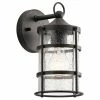 Discount 🔔 Kichler Lighting Mill Lane™ 75W 1-Light Medium E-26 incandescent Outdoor Wall Sconce in Anvil Iron ❤️ -Kichler Lighting shop Query 1680