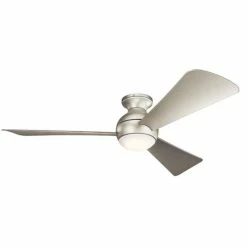 Wholesale 🥰 Kichler Lighting Sola 74W 3-Blade LED Ceiling Fan with 54 in. Blade Span in Brushed Nickel 🌟