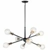 New 👏 Kichler Lighting Armstrong™ 100W 8-Light Medium E-26 Incandescent Chandelier in Black ⭐ -Kichler Lighting shop Query 1683