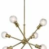 Best Pirce 😀 Kichler Lighting Armstrong™ 38-3/4 in. 8-Light Medium E-26 Base Chandelier in Natural Brass 🔥 -Kichler Lighting shop Query 1685
