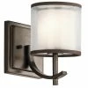 Hot Sale ✔️ Kichler Lighting Tallie™ 60W 1-Light Candelabra E-12 Incandescent Wall Sconce in Mission Bronze 🔔 -Kichler Lighting shop Query 1688